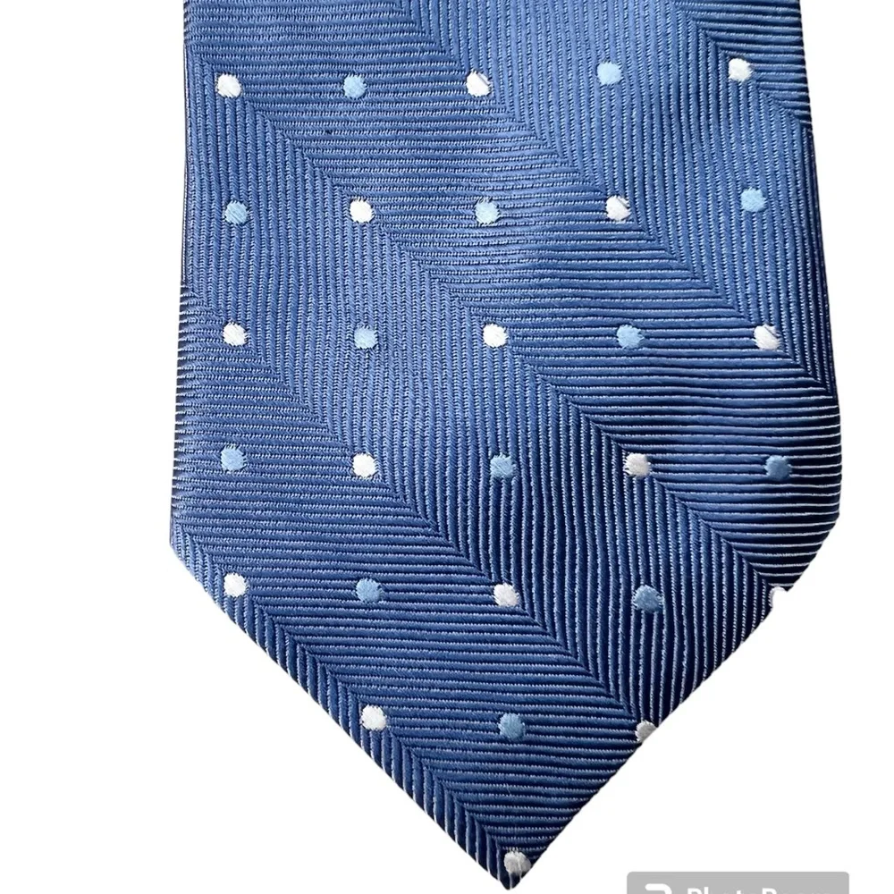 Blue Kids Clip On Tie GEORGE BRAND Polyester